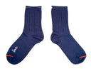 Love Ribbed Anklet Socks Navy - New!